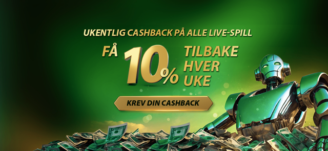 Live Casino 10 % Cashback